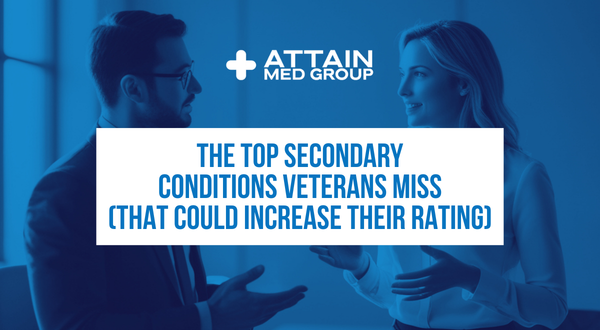 Read more about the article The Top Secondary Conditions Veterans Miss (That Could Increase Their Rating)