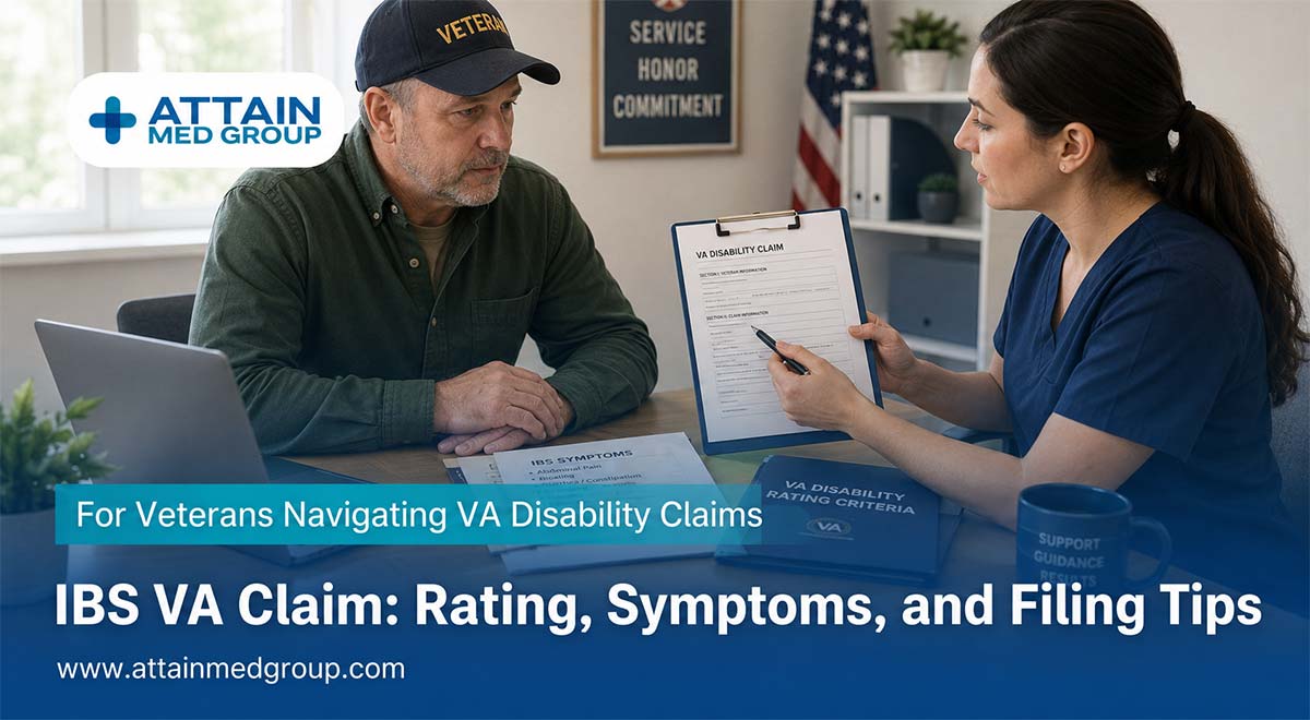 Read more about the article IBS VA Claim: Rating, Symptoms, and Filing Tips